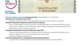 Сроки проверки свидетельства о рождении на Госуслугах в Золла