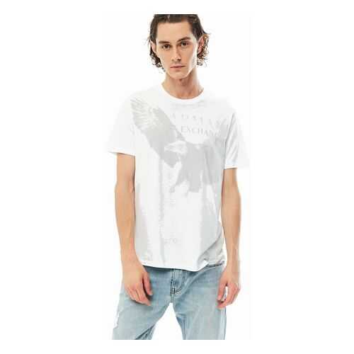 Футболка мужская Armani Exchange 3HZTAL ZJA5Z 1100 белая XXL в Золла