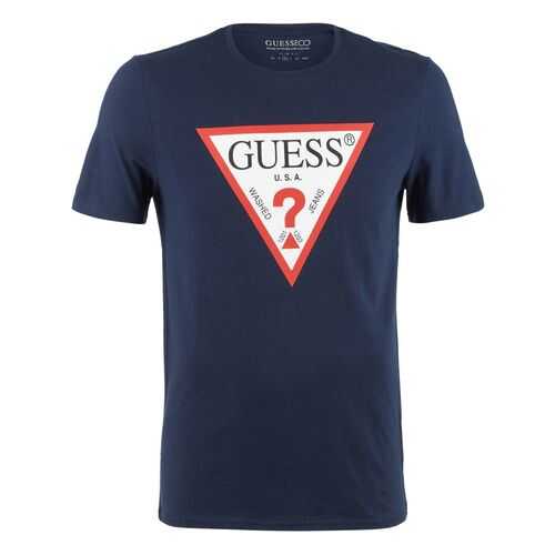 Футболка мужская Guess M0YI71-I3Z11 синяя XL в Золла